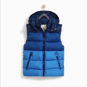 Zara padded hooded vest